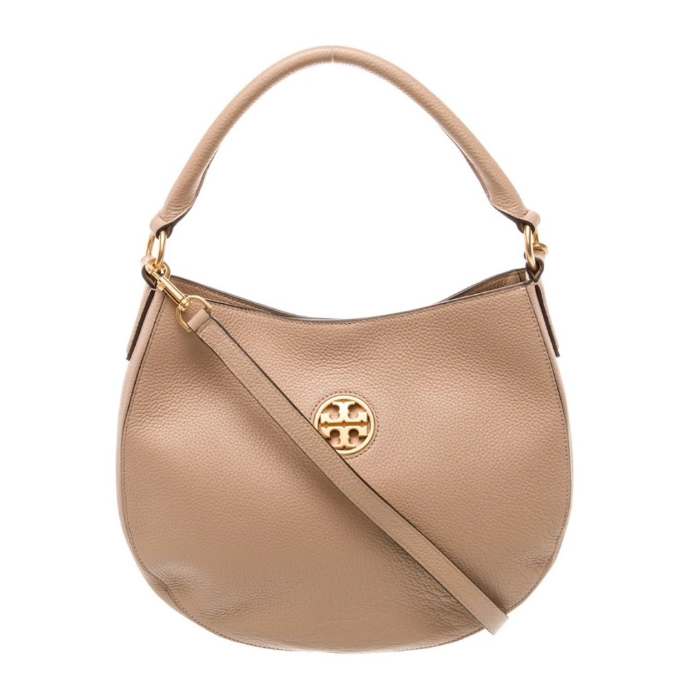 Tory Burch Beige Leather Hobo Bag